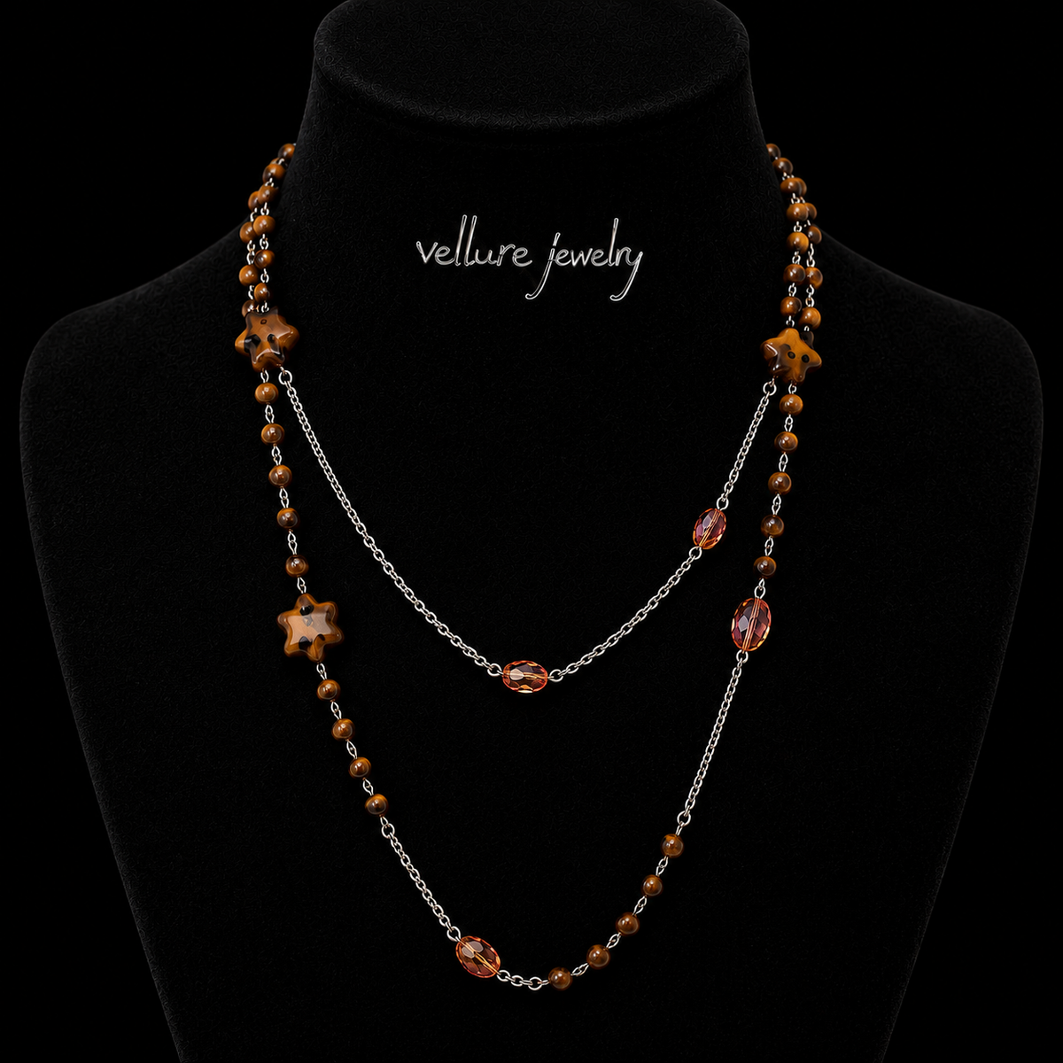 Leopard Star Layered Necklace