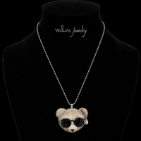 Teddy Charm Long Necklace