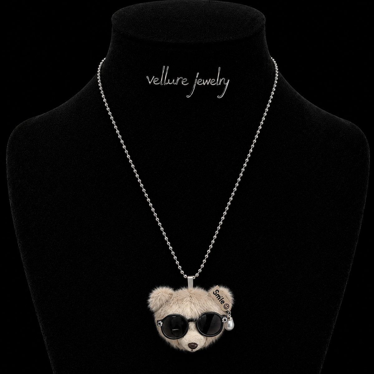 Teddy Charm Long Necklace