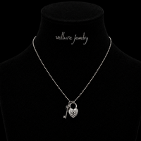 Vintage Key Heart Necklace
