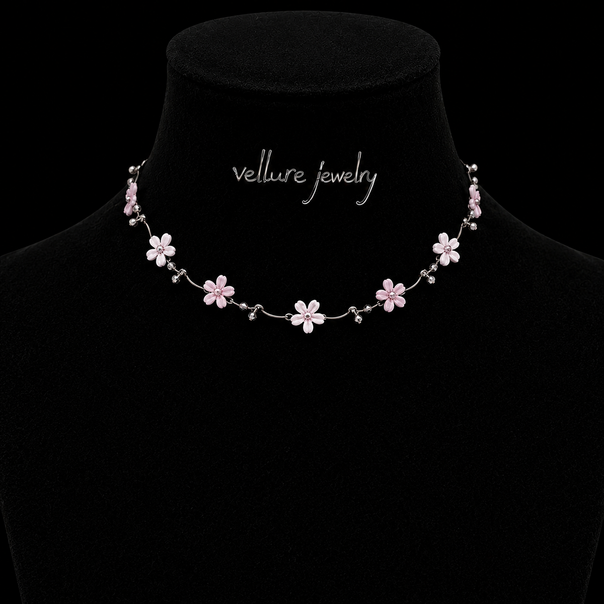 Blush Bloom Charm Necklace