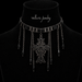 Noir Teardrop Cross Necklace