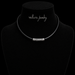 Aged Cross Leather Choker