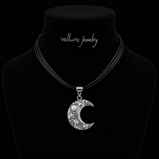 Moonlit Noir Pendant Necklace