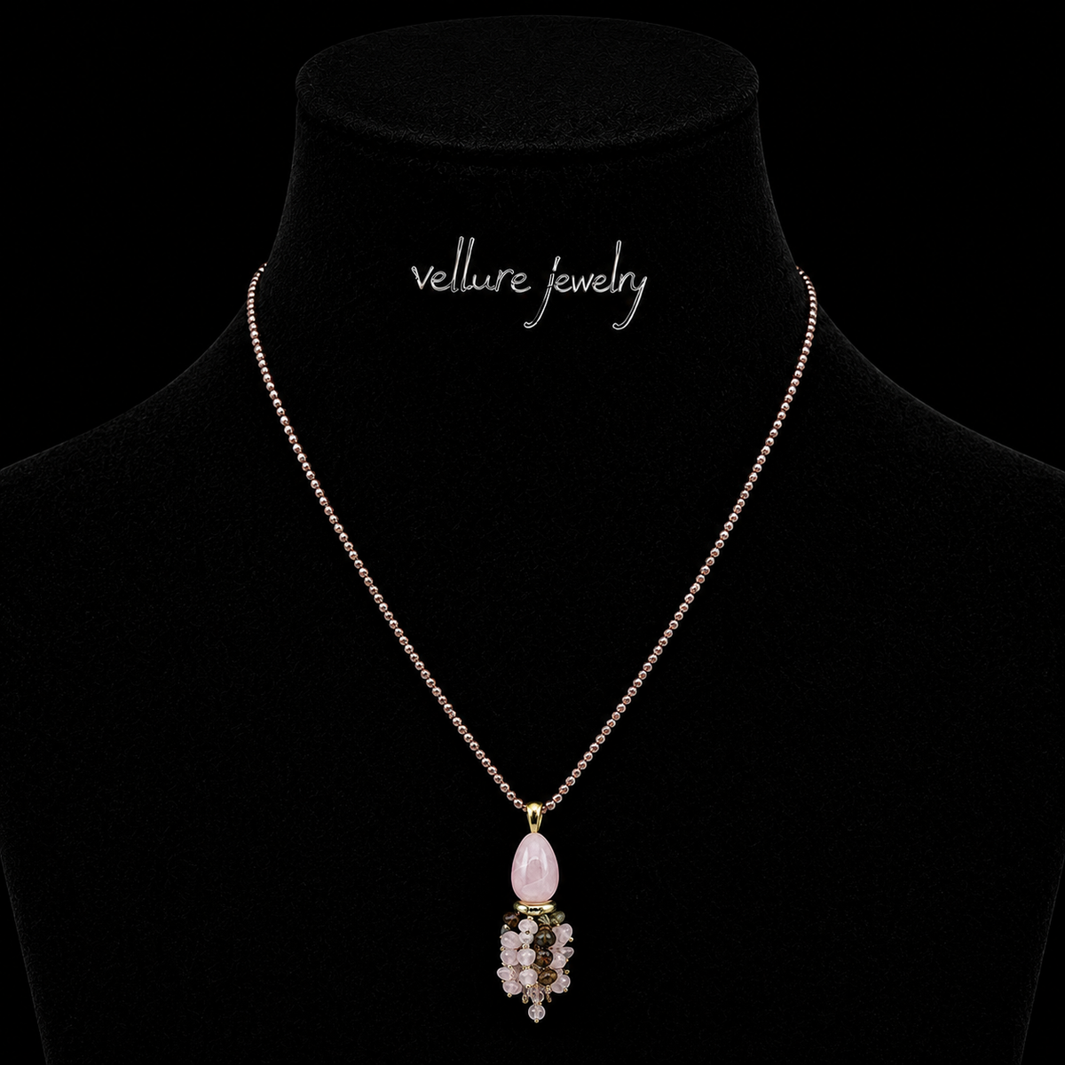 Rosalie Crystal Tassel Necklace