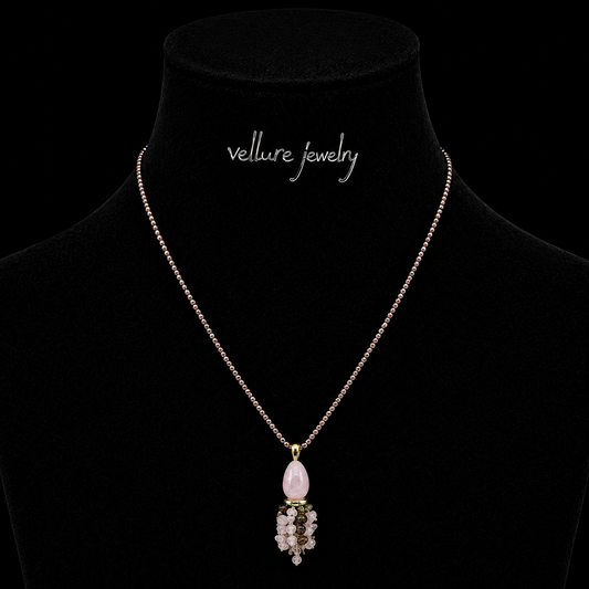 Rosalie Crystal Tassel Necklace