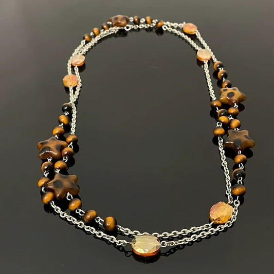 Leopard Star Layered Necklace