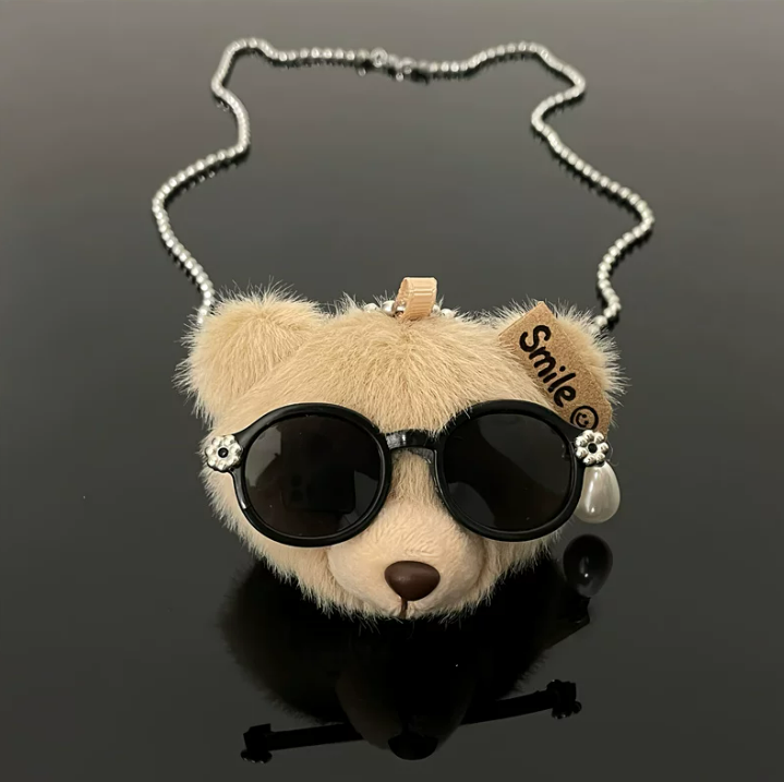Teddy Charm Long Necklace