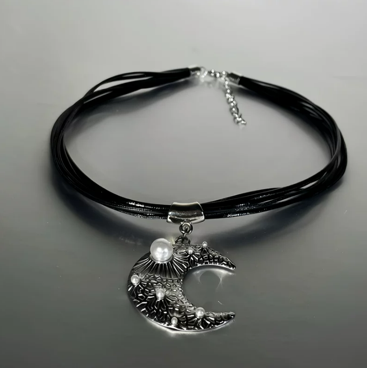 Moonlit Noir Pendant Necklace