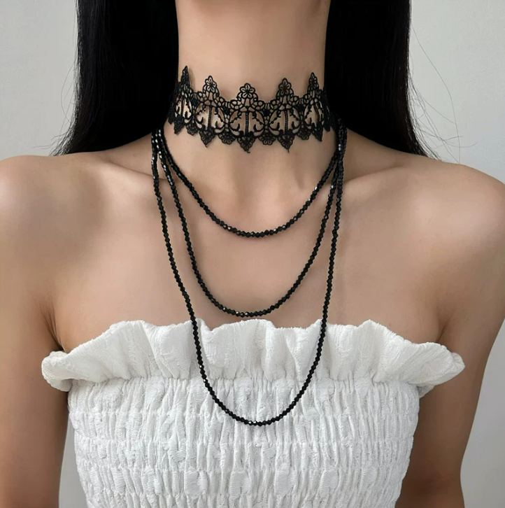 Midnight Lace Gothic Choker