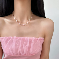 Blush Bloom Charm Necklace