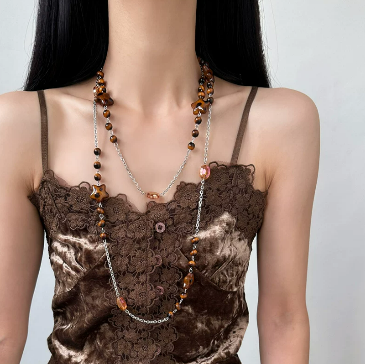 Leopard Star Layered Necklace