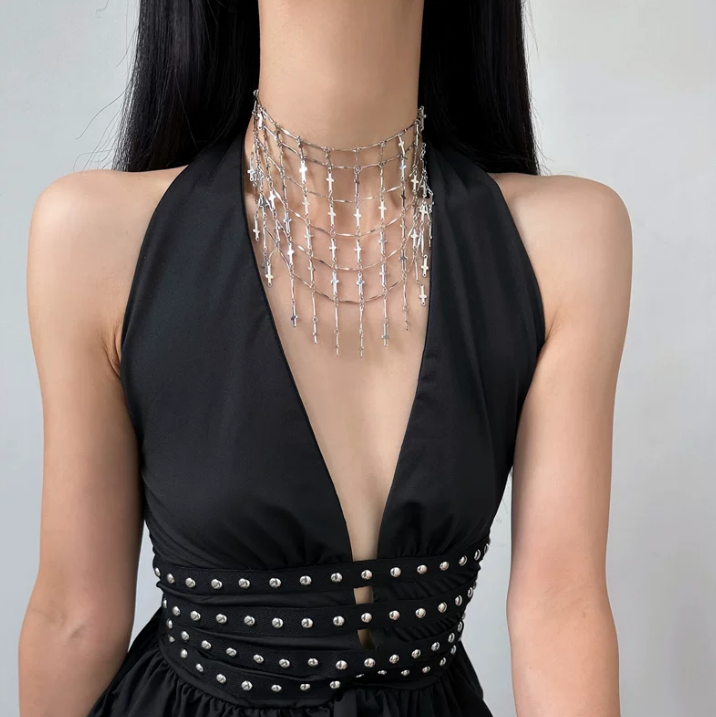 Fallen Chain Statement Necklace