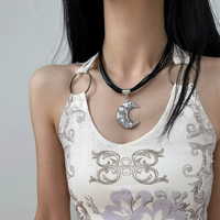 Moonlit Noir Pendant Necklace