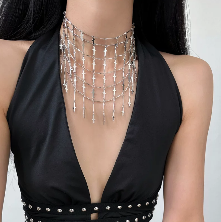 Fallen Chain Statement Necklace