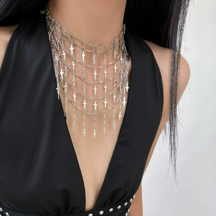 Fallen Chain Statement Necklace