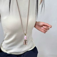 Rosalie Crystal Tassel Necklace