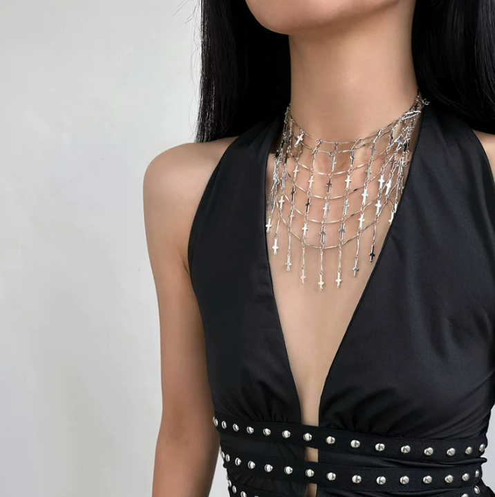 Fallen Chain Statement Necklace